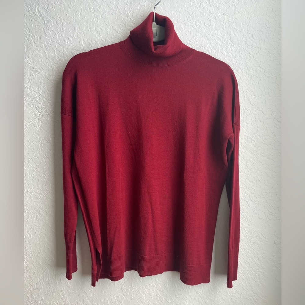 J Crew Merino Wool Turtleneck Tunic Sweater